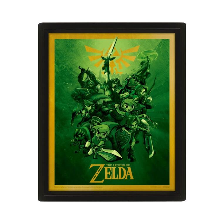 The Legend Zelda (Link) Framed 3D Lenticular Print - EPPL71137