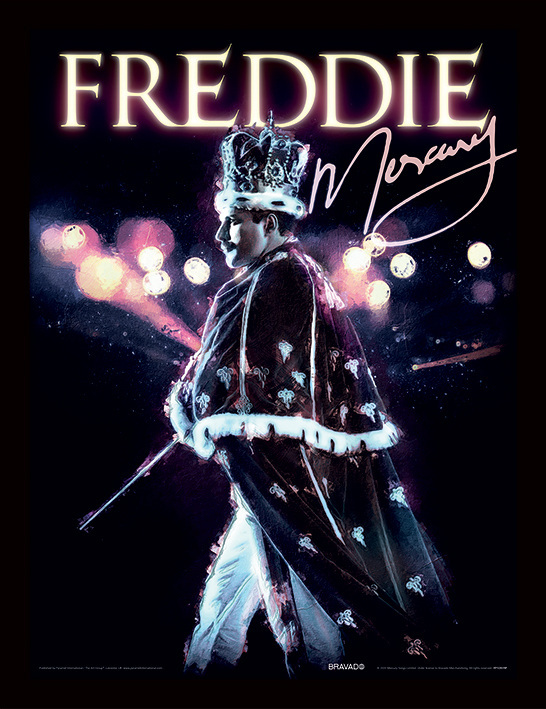 Freddie Mercury (Royal Portrait) Wooden Framed Print (30x40)  - FP12819P