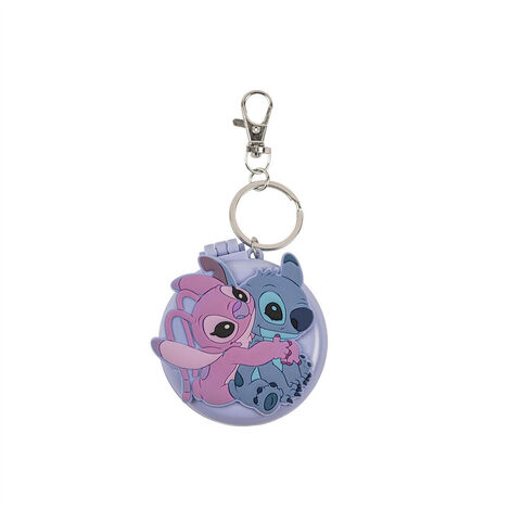 Disney - Lilo & Stitch - Stitch & Angel Compact Mirror & Hairbrush Keychain - GH00218RL