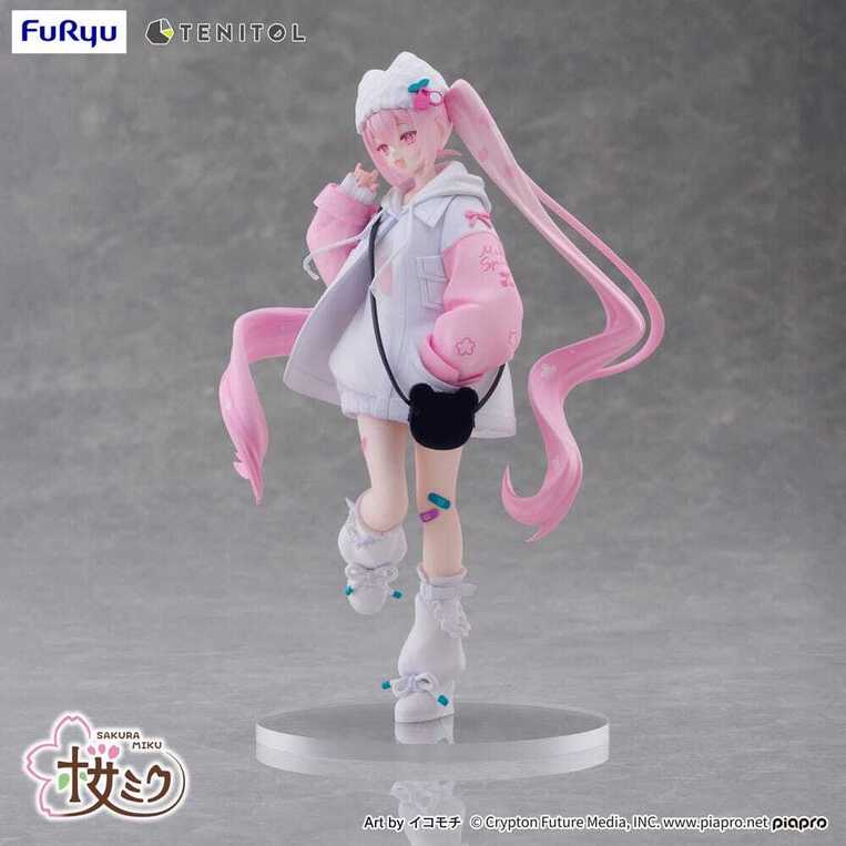 Hatsune Miku Tenitol PVC Statue Sakura Miku Cool style [petit] 19 cm - FRYU40747
