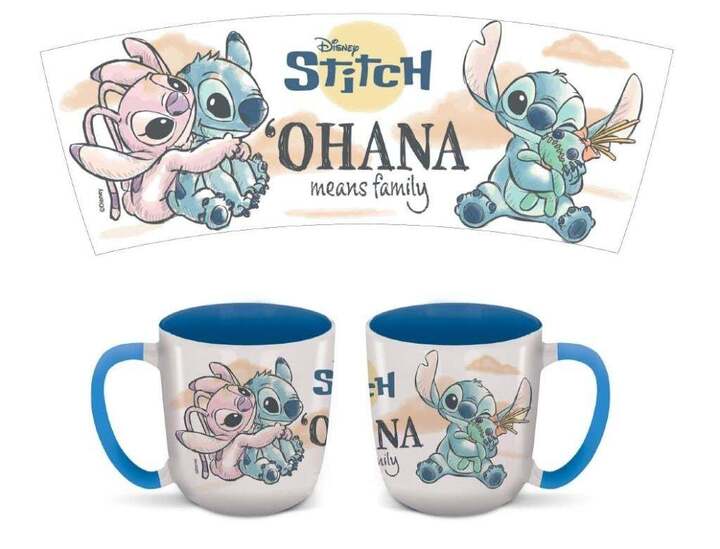 Stitch & Angel Ohana Dnls - Young Adult Ceramic Elite Mug In Gift Box (385ml) - STR94722