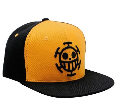 One Piece Snapback Cap Black & Yellow Trafalgar - ABYCAP020