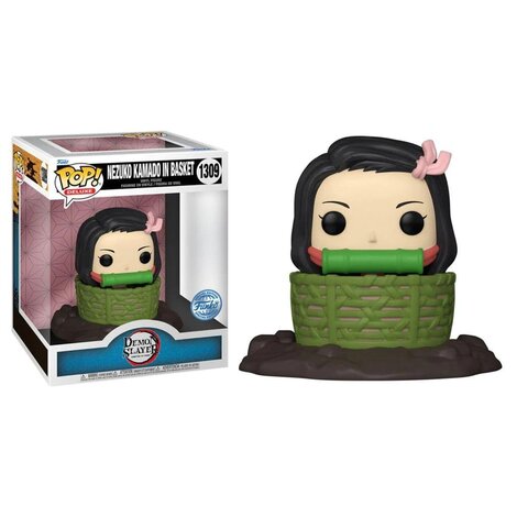 Funko POP! Deluxe: Demon Slayer: Kimetsu no Yaiba - Nezuko in Basket #1309 Figure (Exclusive)