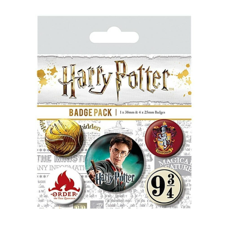 Harry Potter Gryffindor Badge Pack Set (Pack Of 5) - BP80486