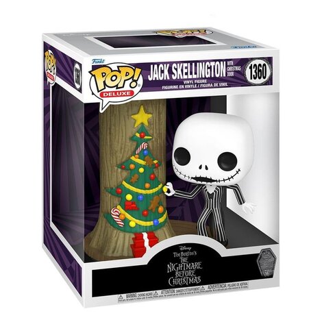 Funko POP! Deluxe: Disney Nightmare Before Christmas - Jack Skellington with Christmas Door #1360 Figure