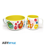 Pokemon Breakfast Set Mug + Bowl Pikachu & Kanto Starters - ABYTAB120