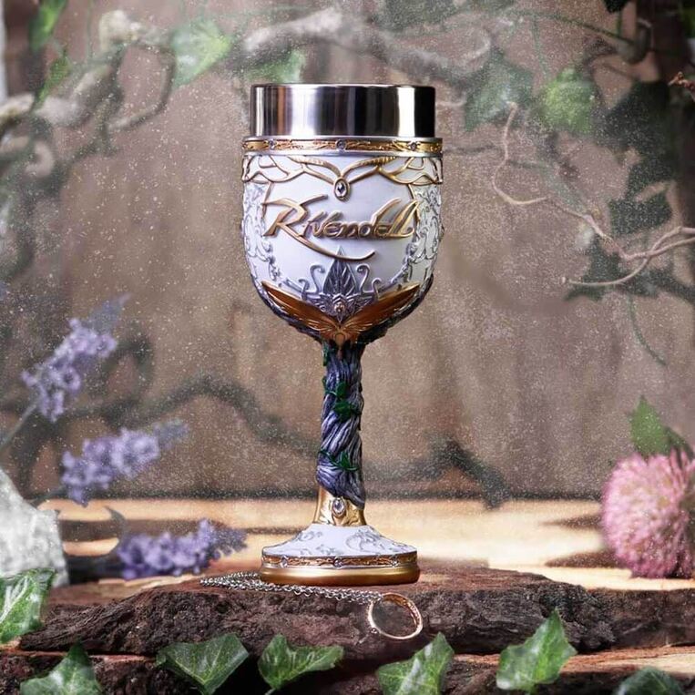 Lord of the Rings Goblet Rivendell (resin with stainless steel) - NEMN-B5876V2