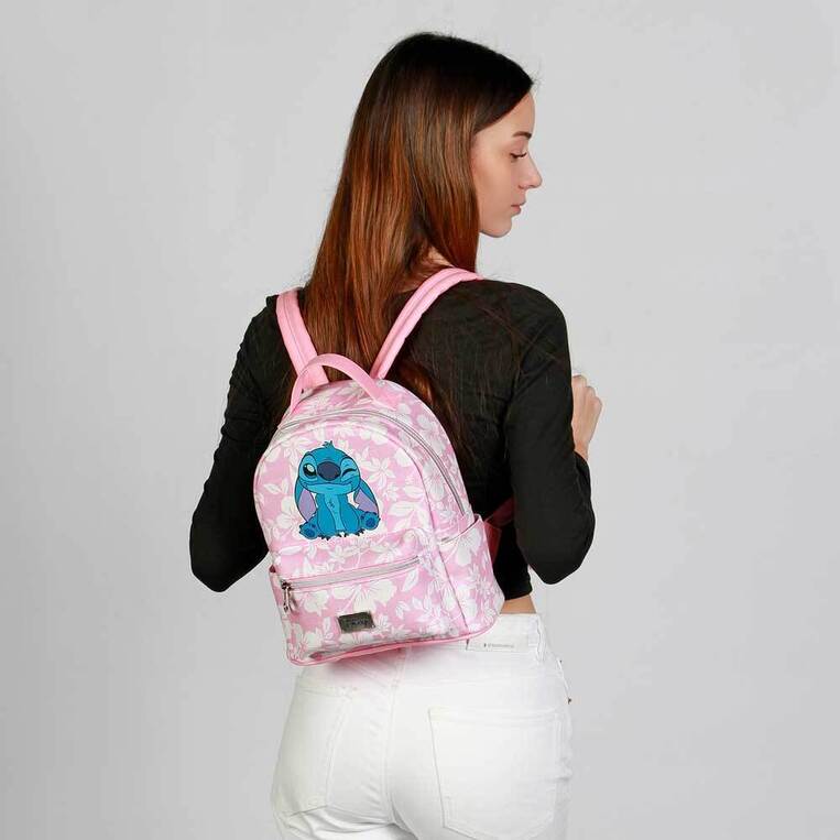 Lilo And Stitch Pink Heady Backpack Lilo And Stitch Maui - KMN08701