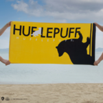 Harry Potter Beach Yellow Towel Hufflepuff 140 x 70 cm - CR2814