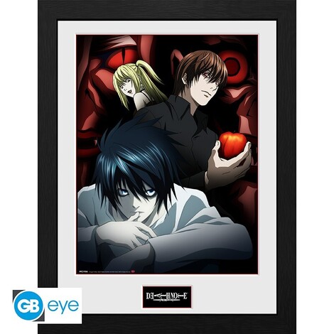 Death Note Wooden Framed Print "Light, L And Misa" (30x40) - PFC1968 
