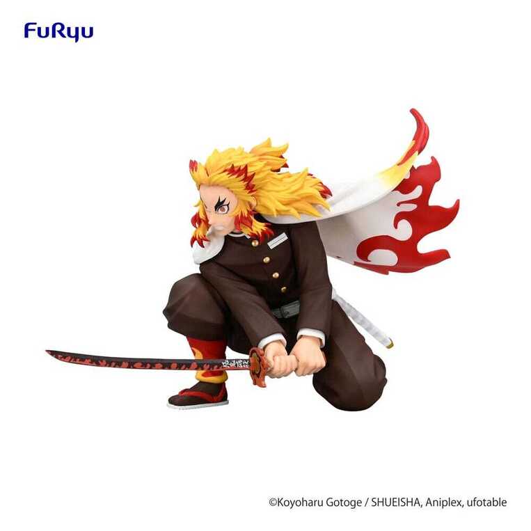 Demon Slayer: Kimetsu no Yaiba Noodle Stopper PVC Statue Rengoku Kyojuro Battle Ver. 10 cm - FRYU50175 
