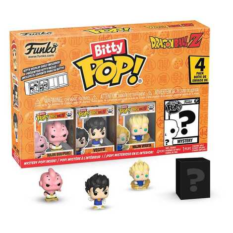 Funko Bitty POP! Dragon Ball - Majin Buu, Vegito, Majin Vegeta & Chase Mystery 4-Pack Figures