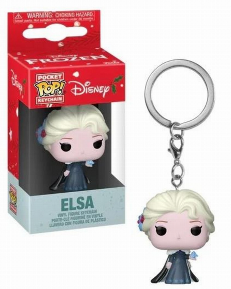 Funko Pocket POP! Keychain Disney: Holiday - Elsa Figure