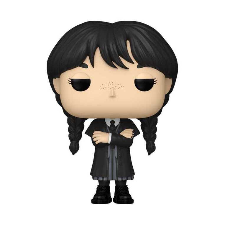 Funko Pop! Television: Wednesday - Wednesday Addams (Black Coat) #1815 Vinyl Figure