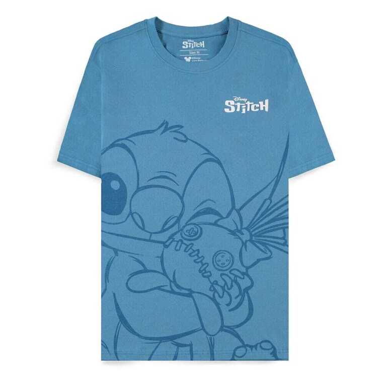 Lilo & Stitch T-Shirt Hugging Stitch (light blue) - TS350883DNY- XL