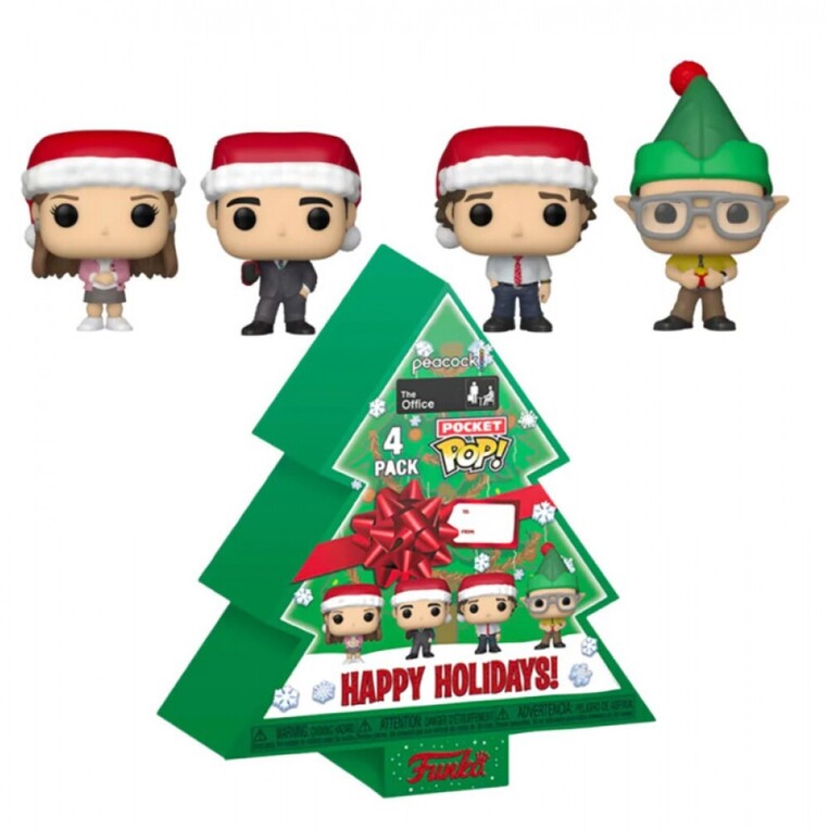 Funko Pocket POP! The Office: Holiday - Christmas Tree 4-Pack Figures