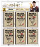 Harry Potter Set Of 6 Proclamations Magnets - DO5005