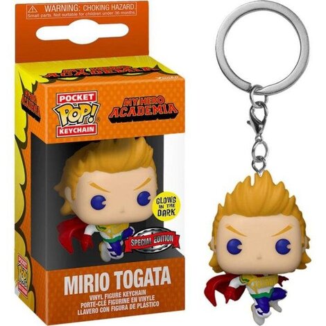 Funko Pocket POP! Μπρελόκ My Hero Academia - Mirio Togata (GITD) Φιγούρα (Exclusive)