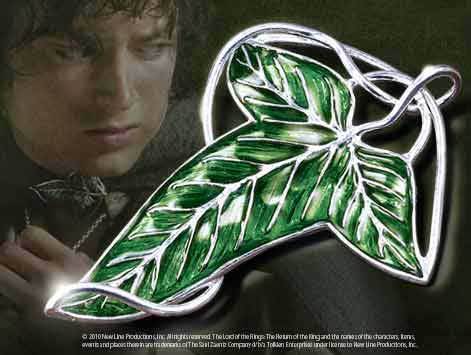The Lord of the Rings Elven Leaf Brooch (Base metals and enamel) - NN9831