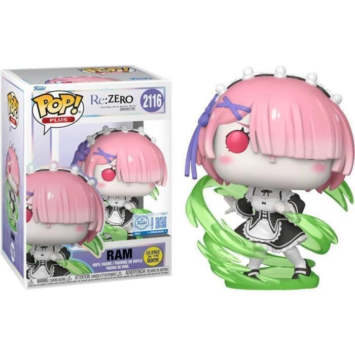 Funko POP! Re: Zero Starting Life in Another World - Ram (GITD) #2116 (Exclusive Figure)