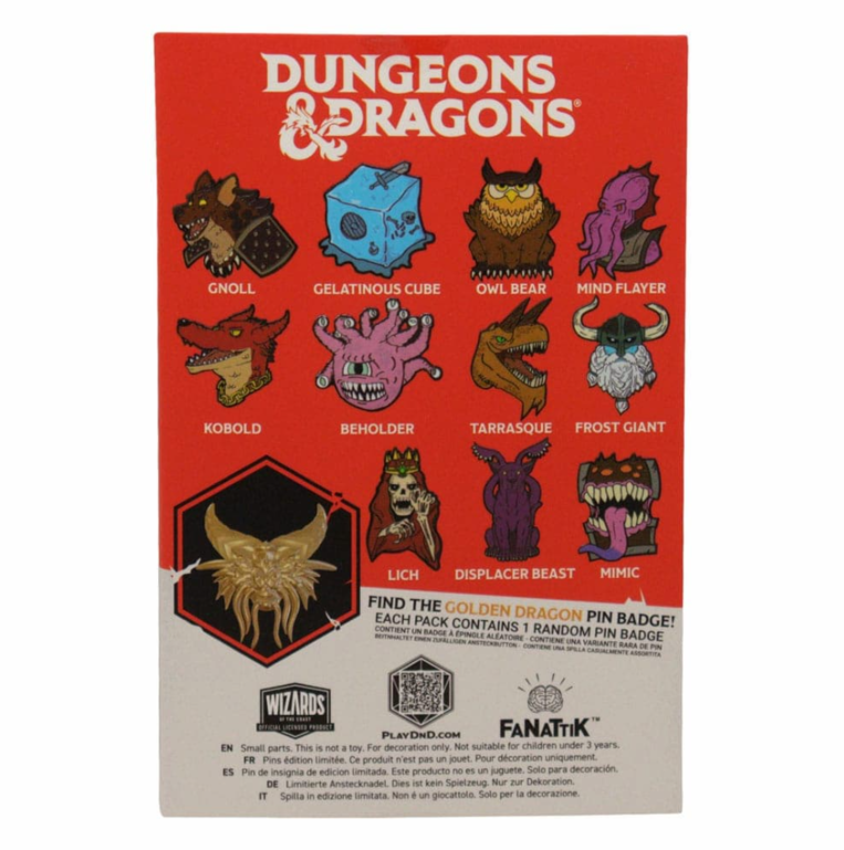 Dungeons and Dragons - 50th Anniversary Mystery Pin (Random Packaged Blind Pack) - HAS-DUN16