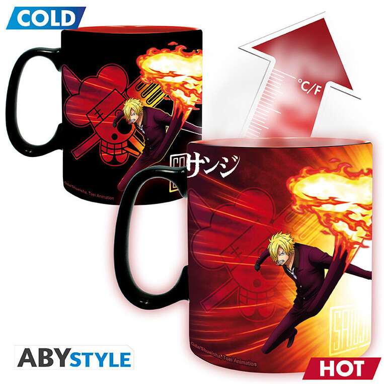One Piece Mug Heat Change 460ml Zoro & Sanji - ABYMUGA580