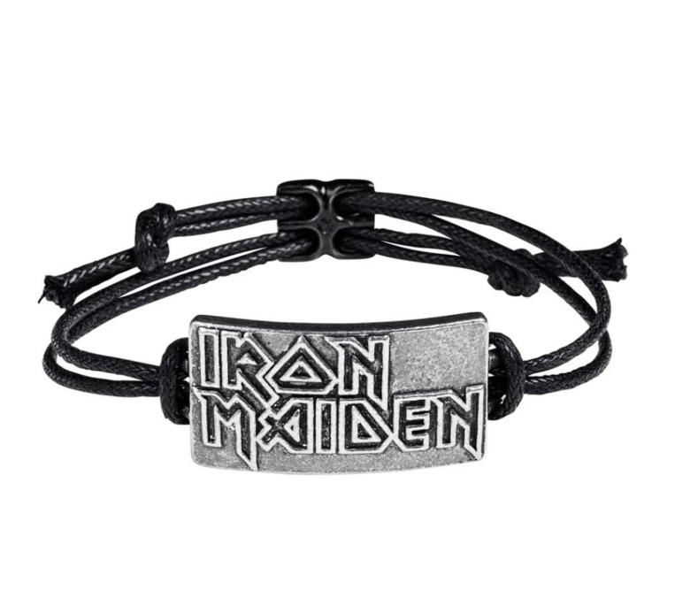 Iron Maiden Wrist Strap: Logo (Metal) - HRWL453