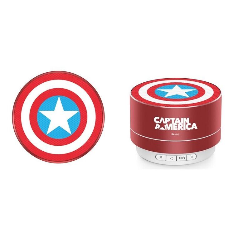 Portable 3W wireless speaker Captain America Red - MSPCAPAM006