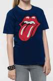 The Rolling Stones Kids T-shirt: Classic Tongue (Navy Blue) - RSTEE03BN- 13-14