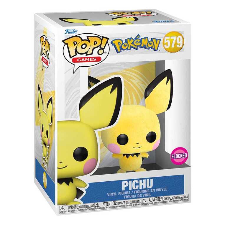 Funko POP!Pokemon Games Vinyl Figure Flocked Pichu *Exclusive Version* #579