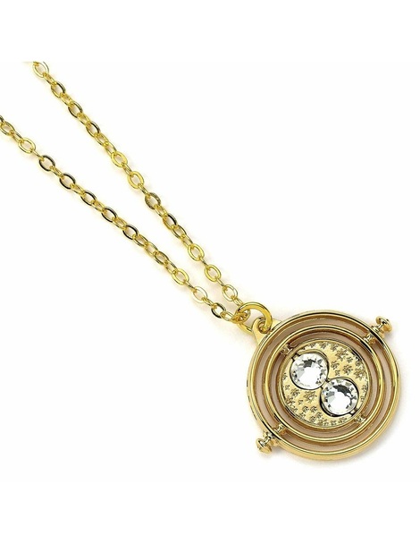 Harry Potter 20mm Fixed Time Turner Necklace gold plated - EWNX0100