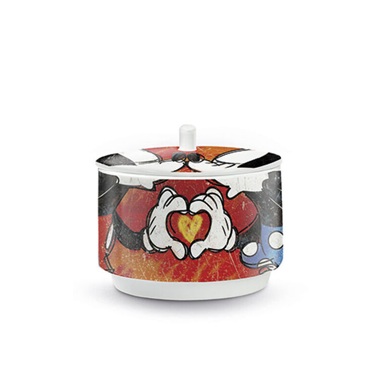 Disney Red Mickey Mouse Sugar Bowl - PWM41