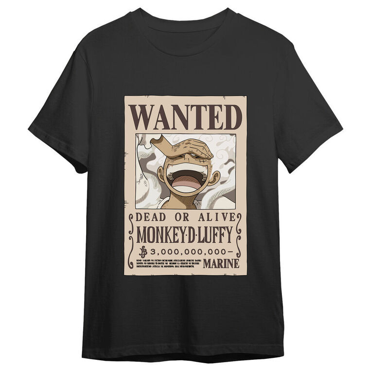 One Piece Monkey D. Luffy Wanted T-Shirt - 6893- M