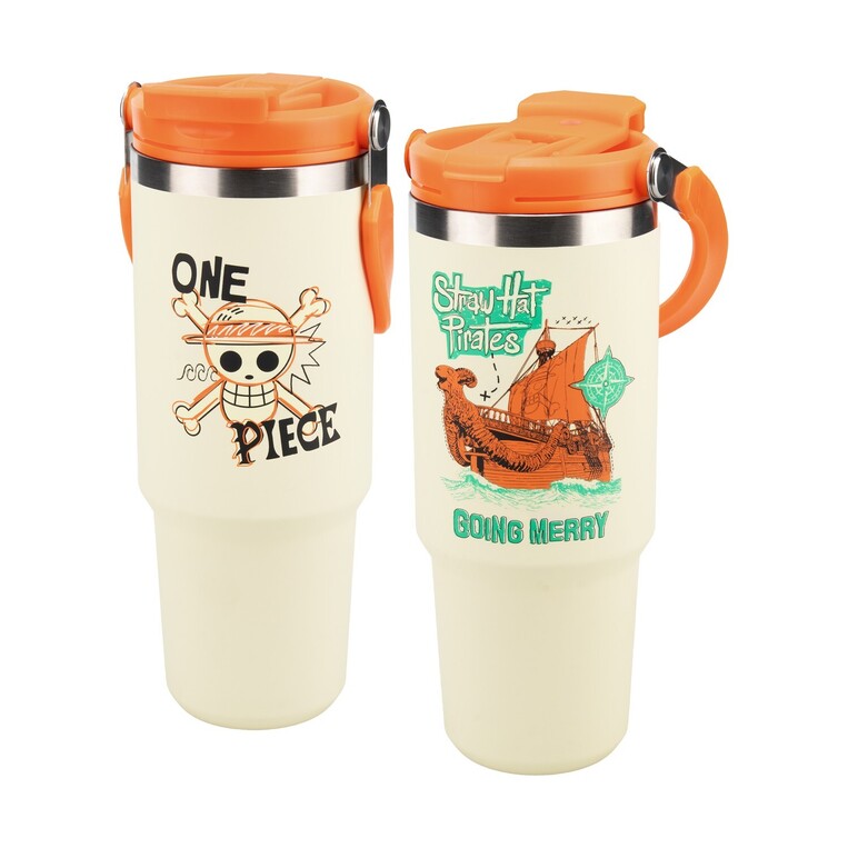 One Piece Jolly Roger Insulated Cup with Top Handle (900ml) - PP16220OPNF