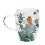 Disney Princess Cinderella Floral Decorative Glass Mug -