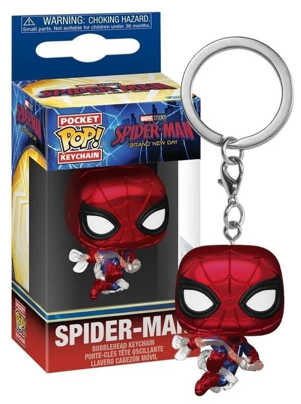 Funko Pocket POP! Keychain Marvel: Spider-Man Brand New Day - Spider-Man (Metallic) Figure