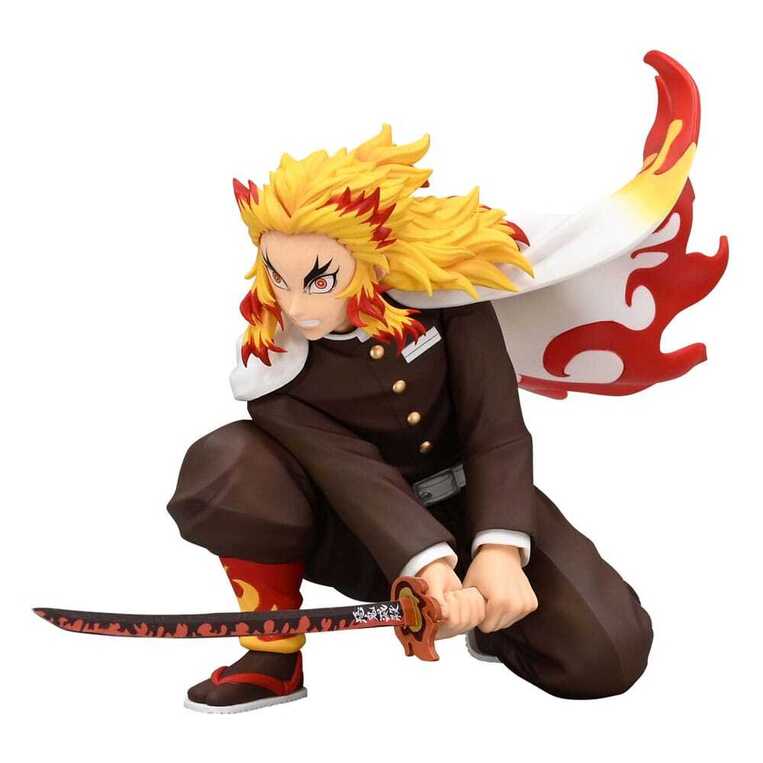 Demon Slayer: Kimetsu no Yaiba Noodle Stopper PVC Statue Rengoku Kyojuro Battle Ver. 10 cm - FRYU50175 