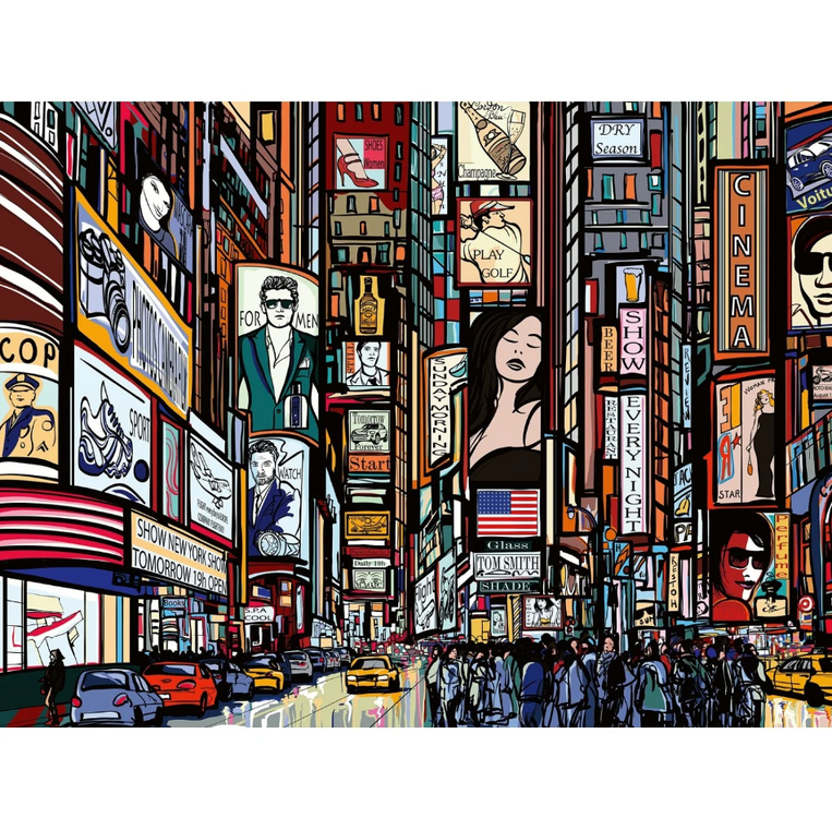 Ravensburger Puzzle Colourful New York 1000 Pieces - 12000580
