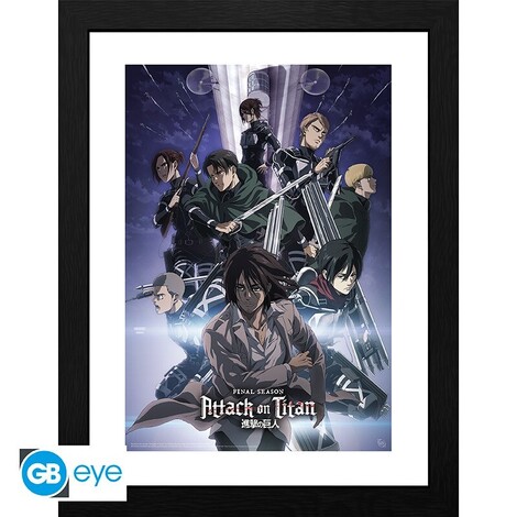 Attack On Titan Wooden Framed Print "S4 Key Art 2" (30x40) - GBYDCO045