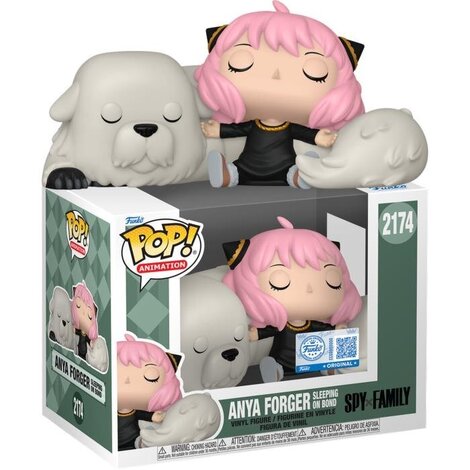 Funko POP! Premium: Spy x Family - Anya Forger Sleeping on Bond #2174 (Exclusive Figure)
