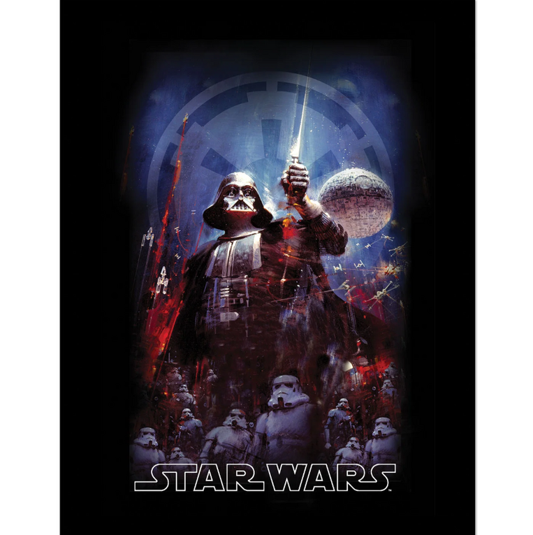 Star Wars Empire Montage Wooden Framed 30x40cm Print - FP14503P