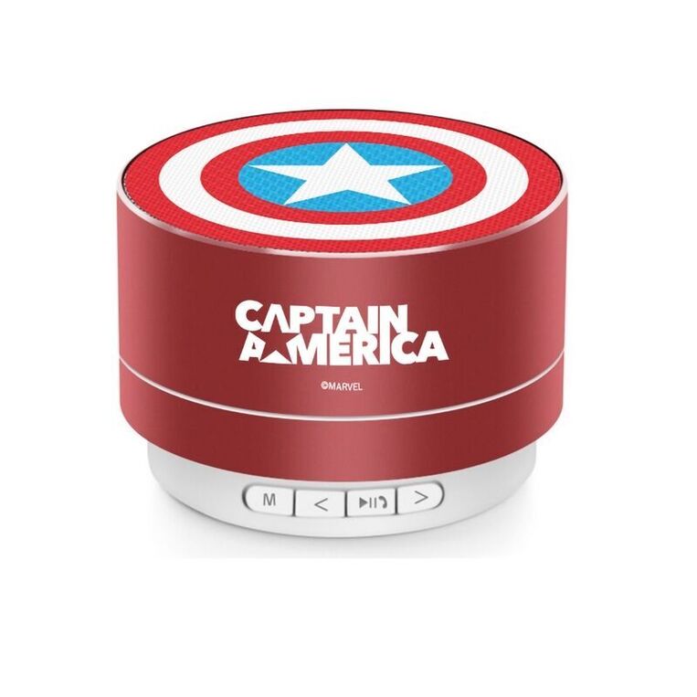 Portable 3W wireless speaker Captain America Red - MSPCAPAM006