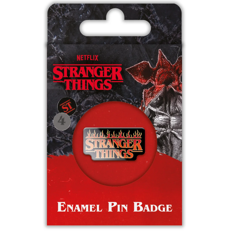 Stranger Things (Fire Logo) Enamel Pin Badge - PBE6055