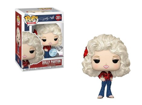 Funko POP! Rocks - Dolly Parton '77 Tour (Diamond Collection) #351 (Exclusive) Figure