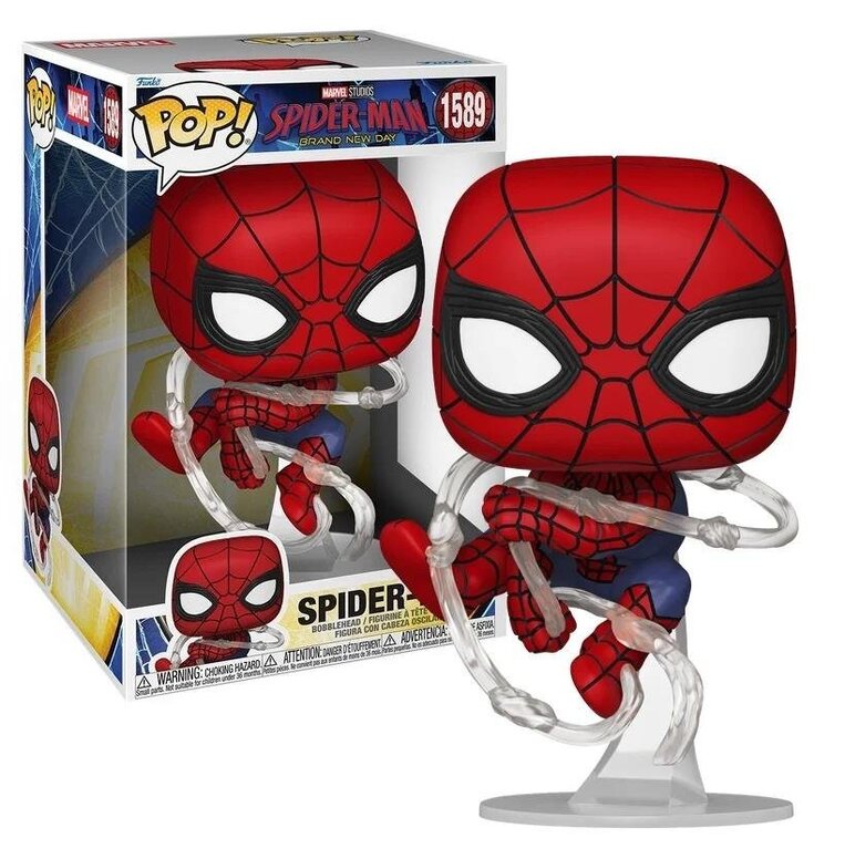 Funko POP! Marvel: Spider-Man Brand New Day - Spider-Man (Swinging) #1589 Jumbosized Figure 