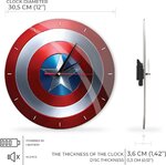 Marvel Captain America Wall Clock - MWCCAPAM002