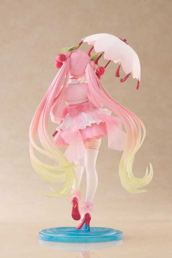 Hatsune Miku AMP PVC Statue Newley Written Sakura Miku Sakura Dress Ver. 21 cm - TAITO452013700