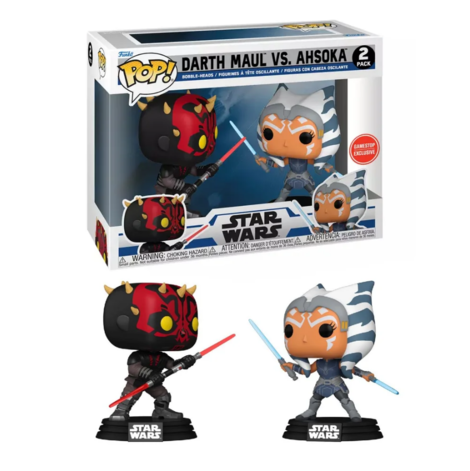 Funko POP! Star Wars - Darth Maul vs Ahsoka 2-Pack (Exclusive) Figures