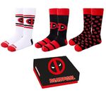 Marvel Deadpool pack 3 socks κόκκινο-μαύρο - 2200009309