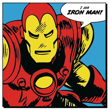 Marvel Iron Man (I Am) Canvas 40 x 40cm - DC95088